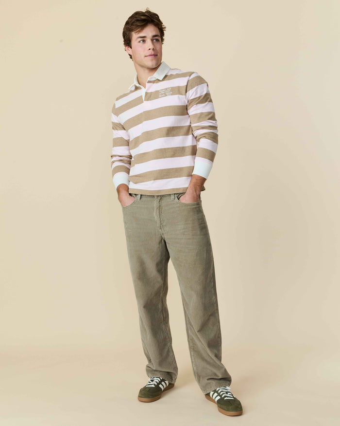 Paddington Rugby Pink Brown Stripe