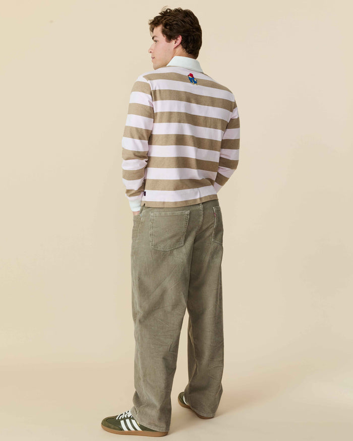 Paddington Rugby Pink Brown Stripe