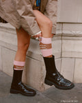 Paddington Striped Socks Pink Brown Stripe