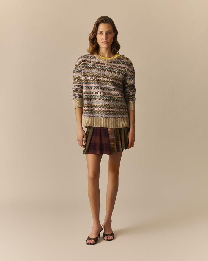 Paloma Donegal Fair Isle Sweater Multi-Color Multi-Color / XL