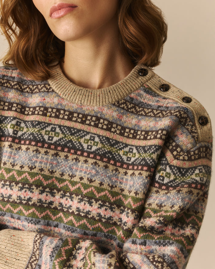 Paloma Donegal Fair Isle Sweater Multi-Color Multi-Color / XL