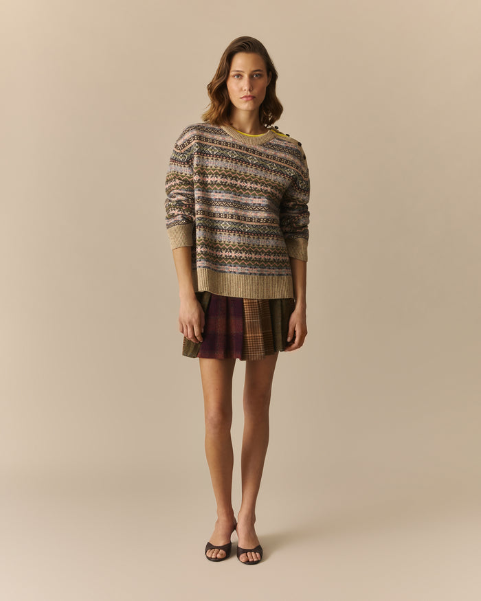 Paloma Donegal Fair Isle Sweater Multi-Color Multi-Color / XL
