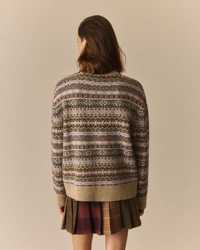 Paloma Donegal Fair Isle Sweater Multi-Color Multi-Color / XL