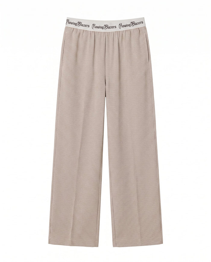 Penny Houndstooth Pull On Pants Beige Beige / XL