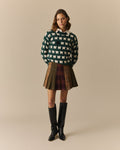 Warm & Wonderful Women's Wool "Diana Edition" Sheep Sweater Green Green / XL