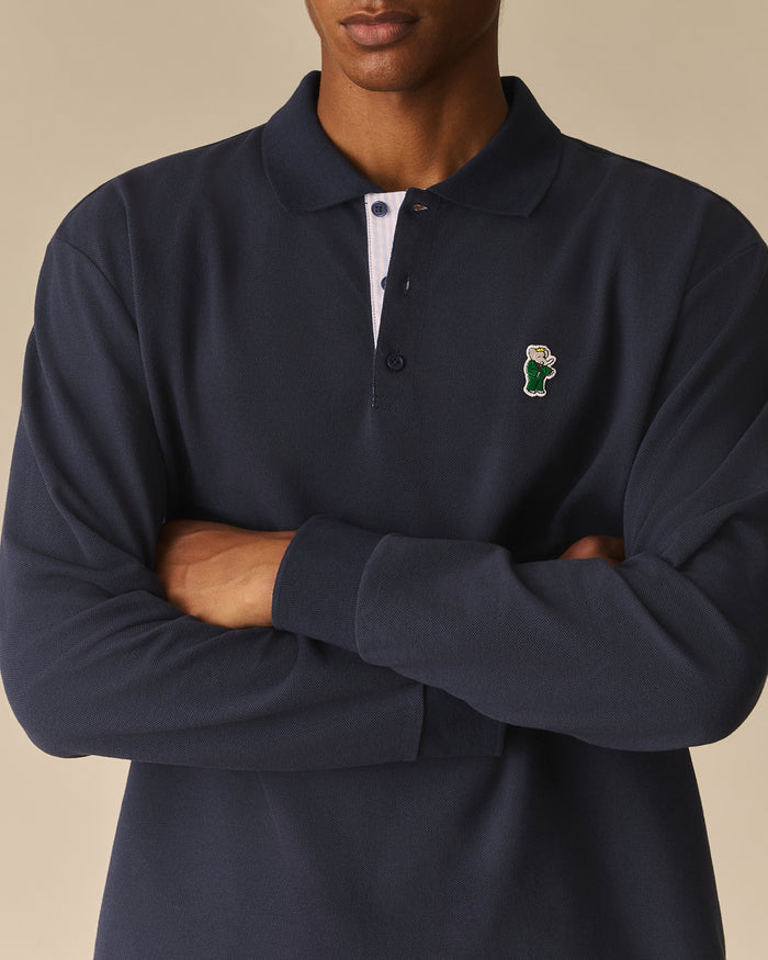Pique Babar Hudson Polo Navy Navy / XL