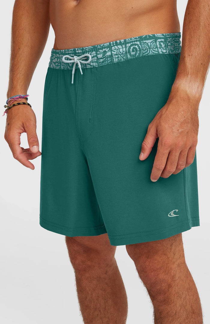 Pocket Print 16'' Swimshorts | Botanical Heat