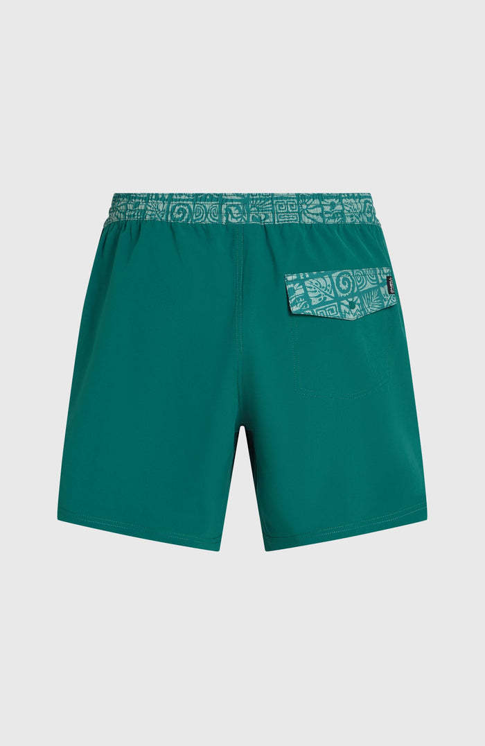 Pocket Print 16'' Swimshorts | Botanical Heat