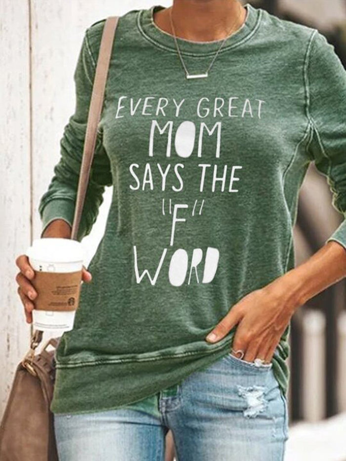 Printed Casual Long Sleeve T-Shirt