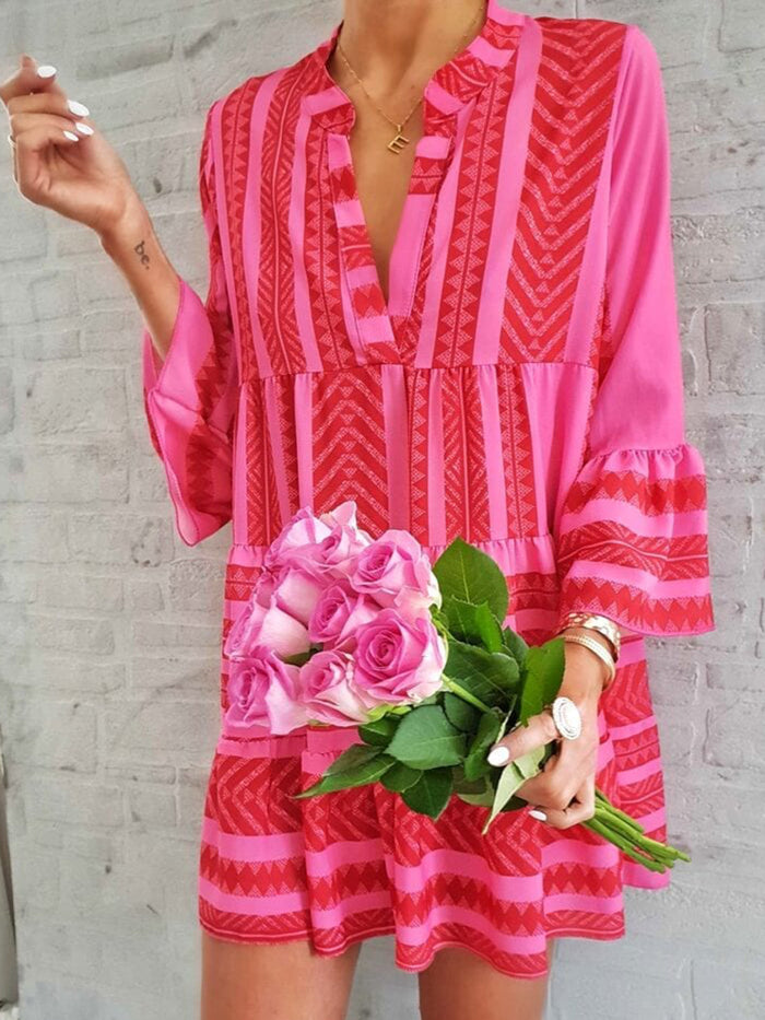 Printed Casual Loose Dress
