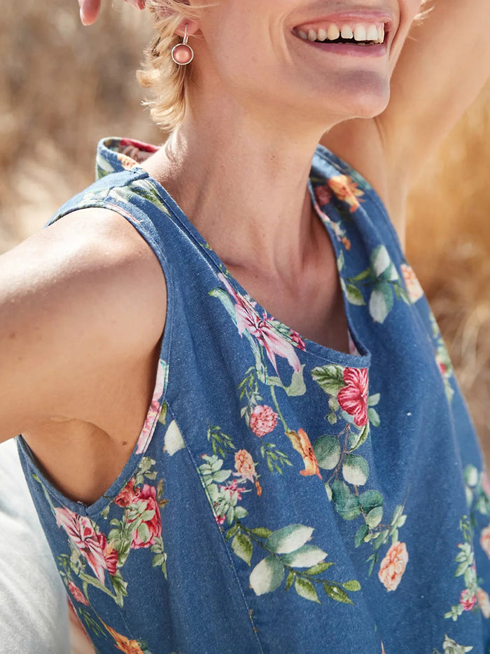 Printed Casual Pocket Dress