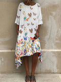 Printed Irregular Dress