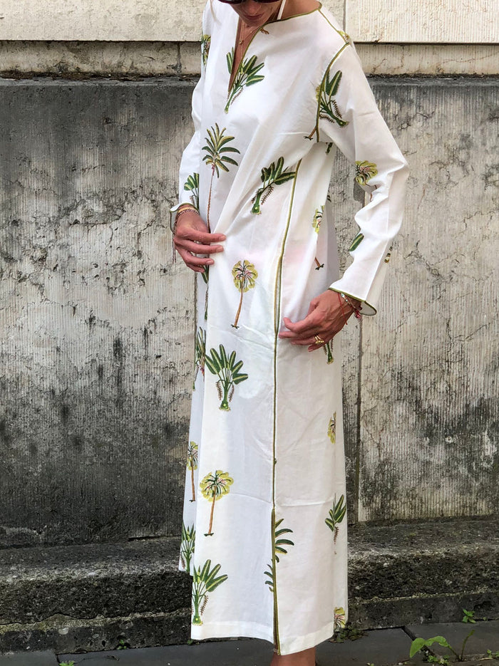 Printed Long Sleeve Dress