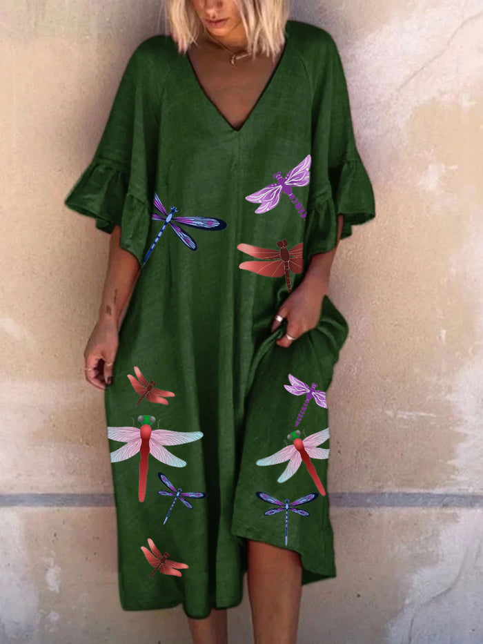 Printed Loose Dress