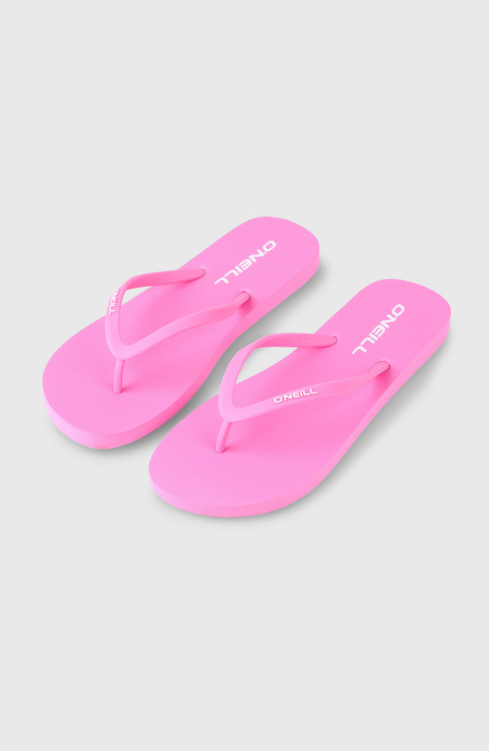 Profile Small Logo Sandals | Electric Fuschia
