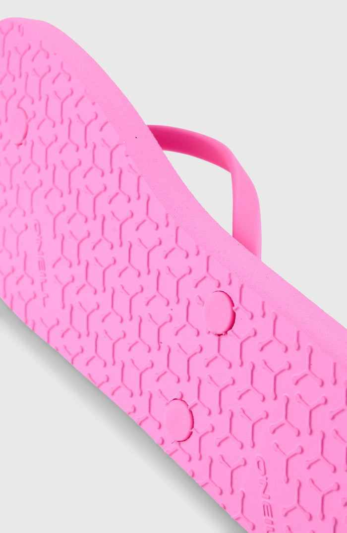 Profile Small Logo Sandals | Electric Fuschia