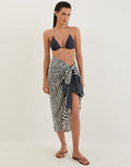 Ravine Printed Sarong - Stripe - Simply Beach UK