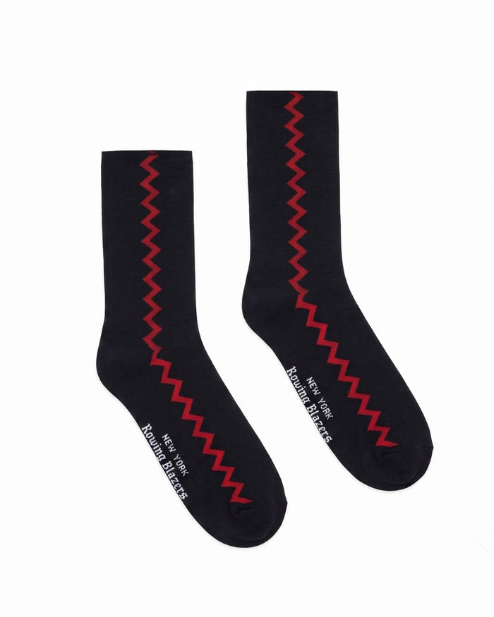 RB Zigzag Tipping Socks Navy
