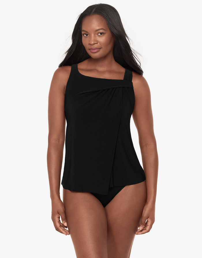 Rock Solid Atria Tankini Top - Black