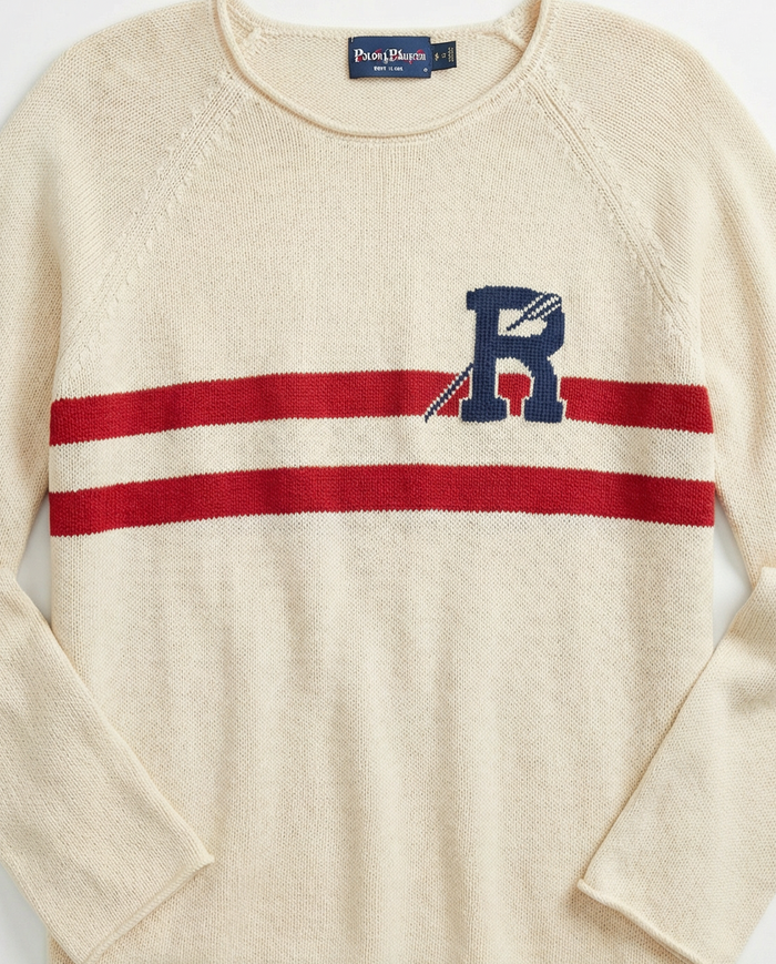 Roll Edge Oar Sweater Cream