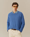 Roll Edge Sweater Blue