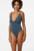 Saltwater Solids Edgewater One-Piece - Slate | O'Neill