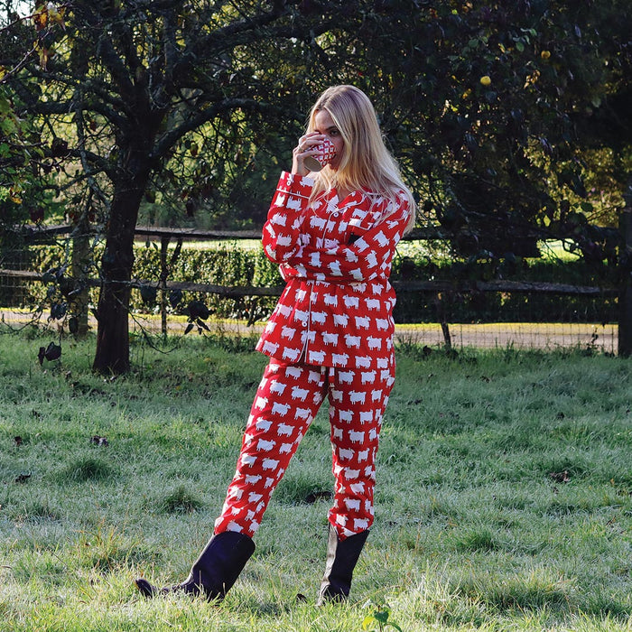 Sheep Cotton Lounge Set Diana Red