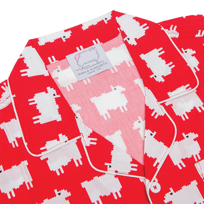 Sheep Cotton Lounge Set Diana Red