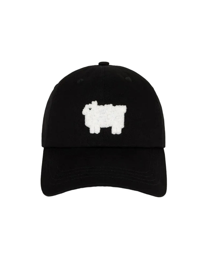 Sheep Twill Baseball Cap Black