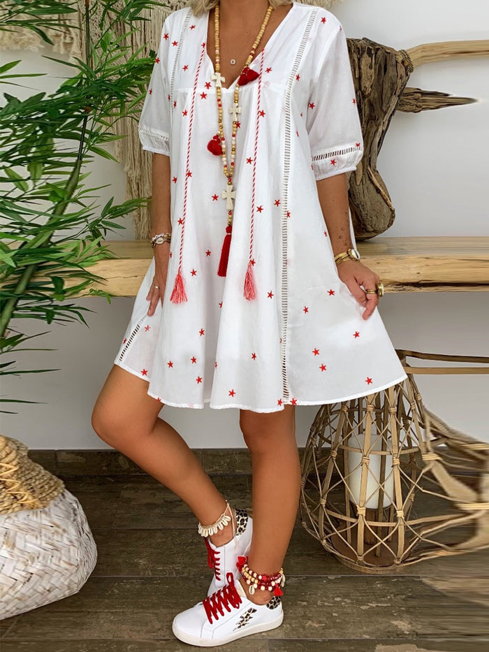 Short Sleeve Loose Casual Dress