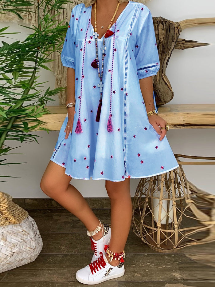 Short Sleeve Loose Casual Dress