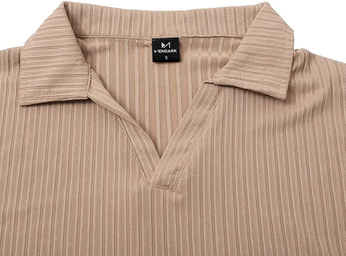 Short Sleeves Polo Shirt - Beige