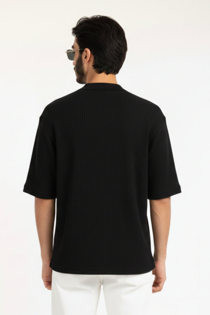 Short Sleeves Polo Shirt - Black