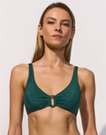 Maryan Mehlhorn Silhouet Ring Bikini Top - Evolving Teal - Simply Beach UK