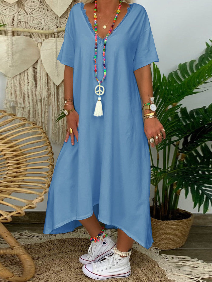 Simple And Comfortable Casual Loose Soft And Comfortable Maxi Dress