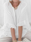 Simple Casual Loose Round Neck Comfortable Top