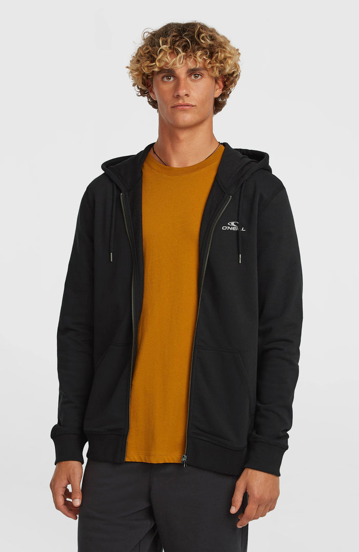 Small Logo Full-Zip Hoodie | Black Out