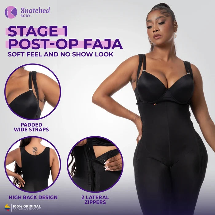Snatched Body Post Surgery BBL Stage 1 Faja for Guitar Body Shapes