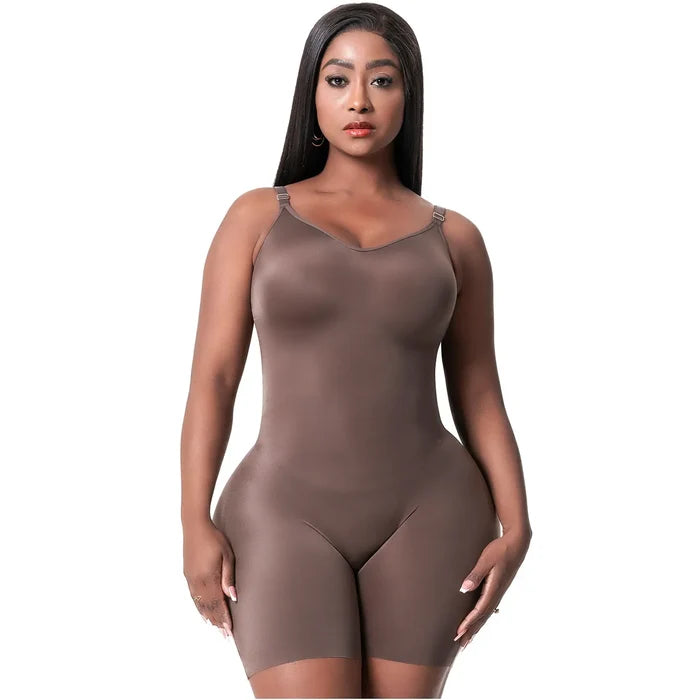 Snatched Body Tummy Control Shapewear Bodysuit for Women with Built-in Bra