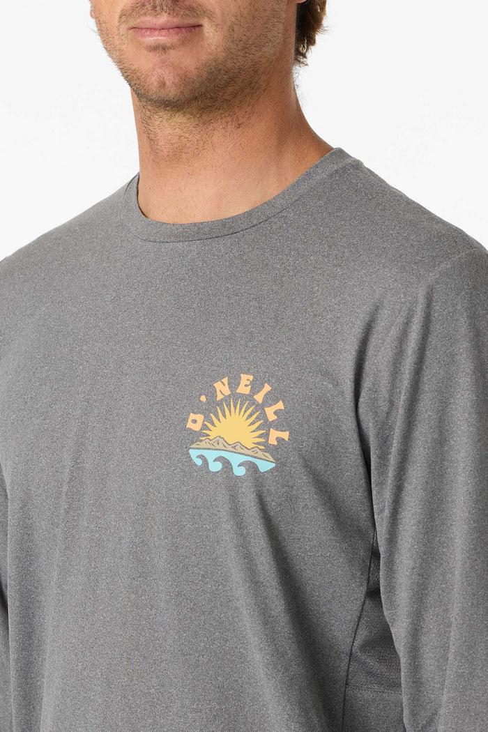 Solar Scenic UPF Long Sleeve Tee - Gargoyle Melange | O'Neill