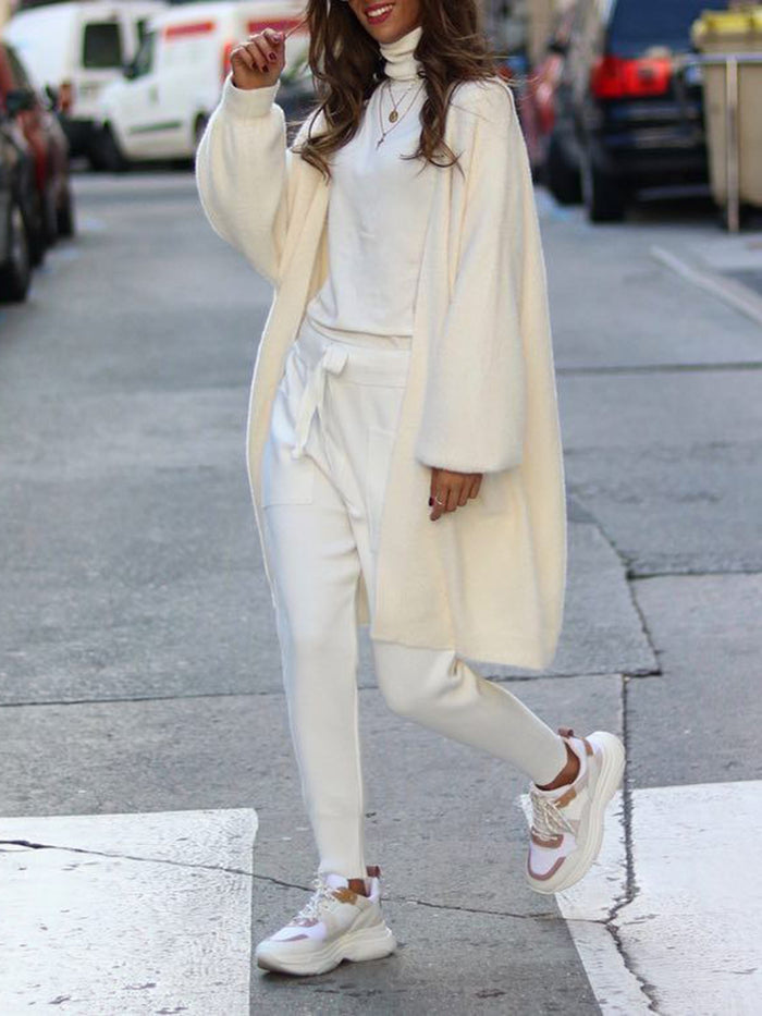 Solid Color Comfortable Three-Piece Suit