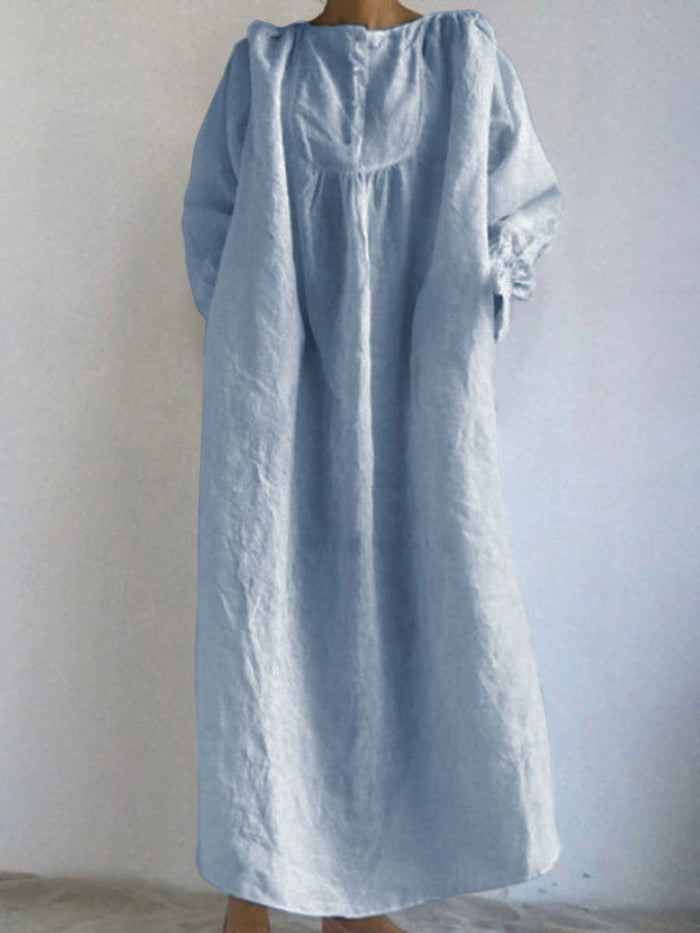 Solid Color Loose Wild Fashion Dress