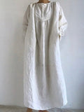 Solid Color Loose Wild Fashion Dress