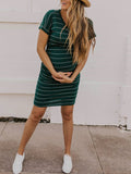Striped Maternity Dress