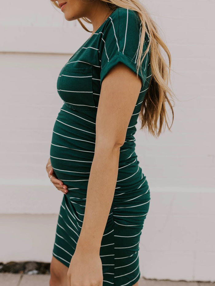 Striped Maternity Dress