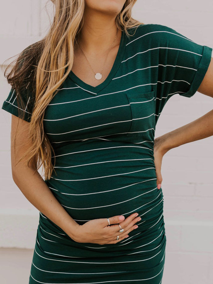 Striped Maternity Dress
