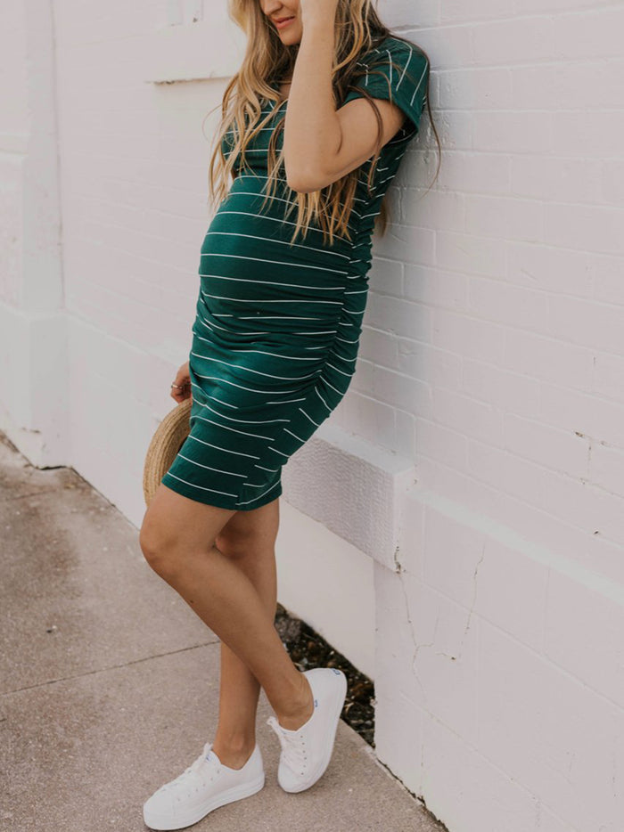 Striped Maternity Dress