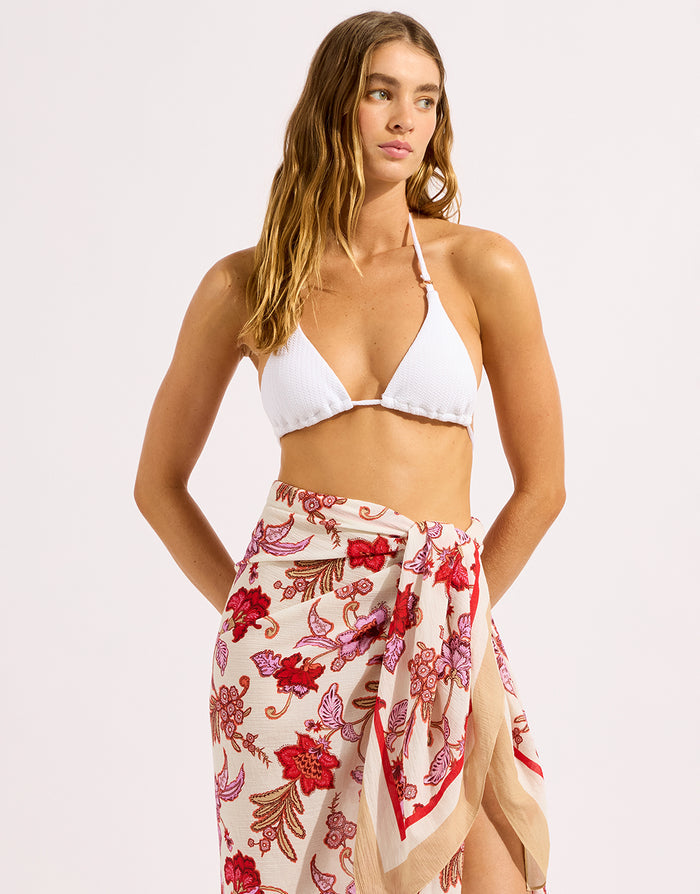 Seafolly Summer Chintz Sarong - Ecru - Simply Beach UK