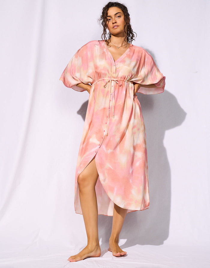 Watercult Sunhaze Dreams Buttoned Dress - Solar Energy - Simply Beach UK
