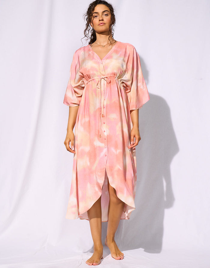Watercult Sunhaze Dreams Buttoned Dress - Solar Energy - Simply Beach UK